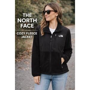 The North Face Black Fleece Jacket Women’s Large Full Zip Denali Style